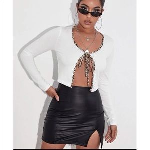 Front tie long sleeve